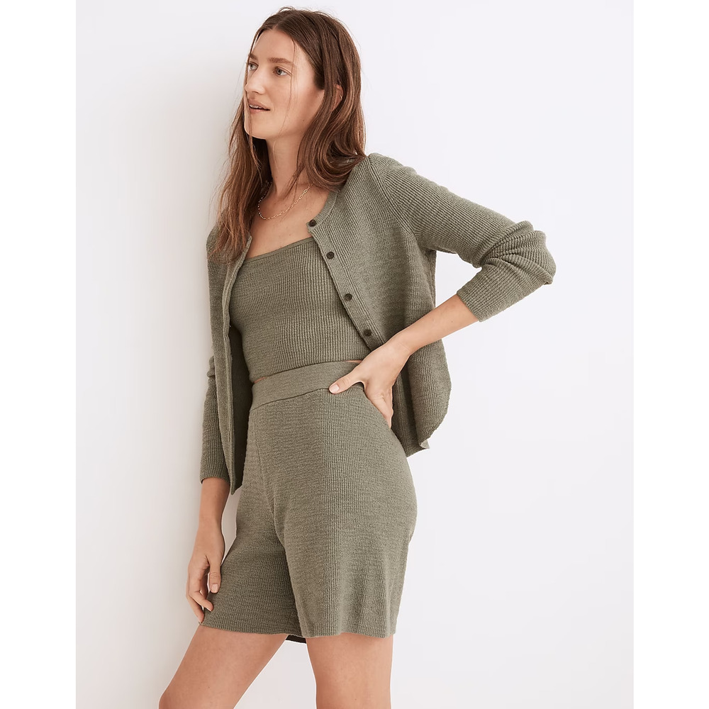 Madewell Olive Green Sweater Cardigan